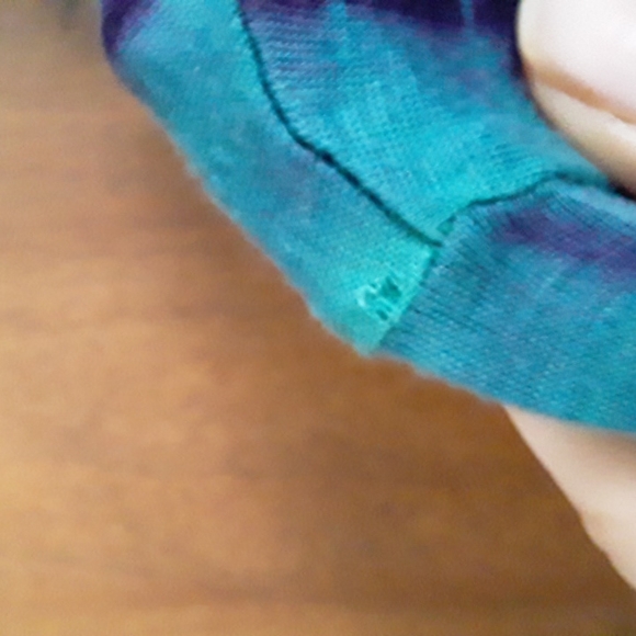 Free People Ashbury cropped tie dye bell sleeve bohemian top S - Picture 7 of 7